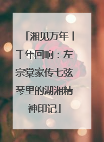 湘见万年丨千年回响：左宗棠家传七弦琴里的湖湘精神印记